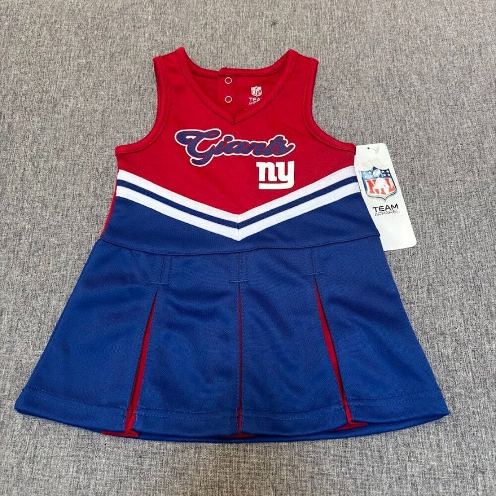 New York Giants Infant Girls Cheer Jumper, 12 Months